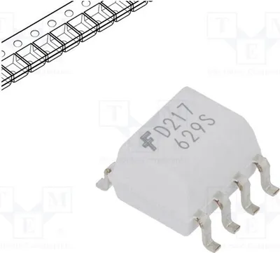 Immagine prodotto di 1 optoisolatore SMD, 2,5 kV, 2 canali, MOCD217M - uscita