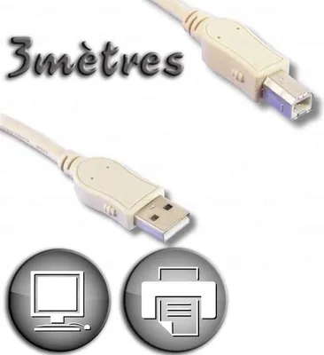 Immagine prodotto di Cavo USB 2.0, connettore USB-A a connettore USB-B, 3 m, LINEARE