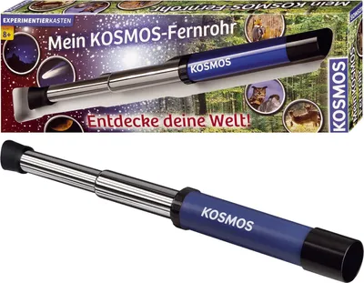 A product box and a telescope.