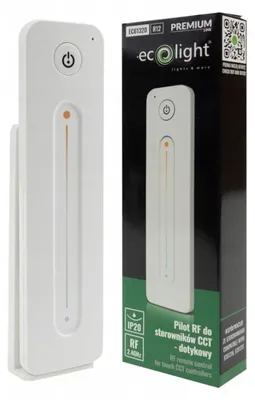 Immagine prodotto di Pannello di controllo touch R12 RF per dimmeraggio di strisce LED CCT, colore bianco