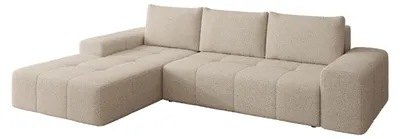 Produktbild von MIRJAN24 Ecksofa Tonseo L, Stilvoll L-Form Sofa mit Schlaffunktion und Bettkasten, Wohnlandschaft (Seite: Links, Frabe: Lambi 06)