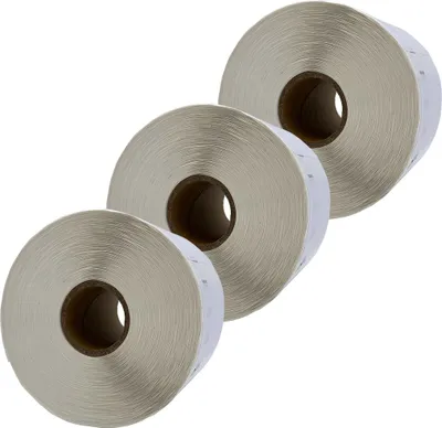 Produktbild von DULA Etiketten - Kompatibel mit Dymo Compatible labelprinter 550 labels - Weiß - 11354- S0722540 - Grote multifunctionele etiketten - 3 rollen- 57 x 32 mm - 1000 labels per rol