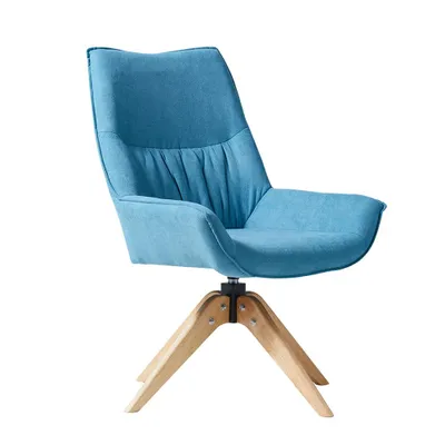Produktbild von Drehstuhl Esszimmerstuhl Küchenstuhl Relaxstuhl Polsterstuhl Wohnzimmerstuhl Bürostuhl Armlehnstuhl Schminkstuhl Blau