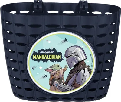 Zdjęcie produktu dla Kosz rowerowy Star Wars Mandaloriański kosz dla dzieci z praktycznym mocowaniem do kierownicy