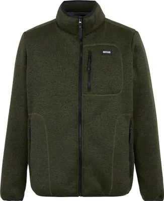 Productafbeelding van Regatta - "Barlee" fleecejas voor heren, met volledige ritssluiting, geribbeld RG12185 (4XL) (donker kaki)