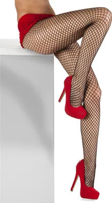 Produktbild von Damen Netzstrumpfhose - Fischnetz Fein | Schwarz