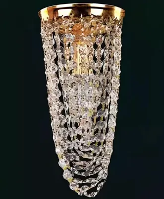 Produktbild von Luxus Deckenleuchter Kronleuchter Gold Deckenlampe Lüster Kristall Art