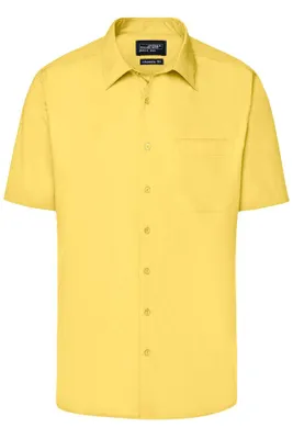 Produktbild von Men's Business Shirt Short-Sleeved yellow, Gr. 5XL