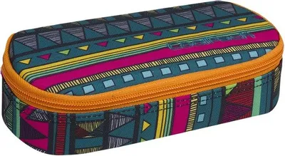 Zdjęcie produktu dla Piórnik CoolPack CP CAMPUS, 1 przegródka, piórnik MEXICAN TRIP A217, wzór meksykańskiego poncza, piórnik do szkoły i na studia