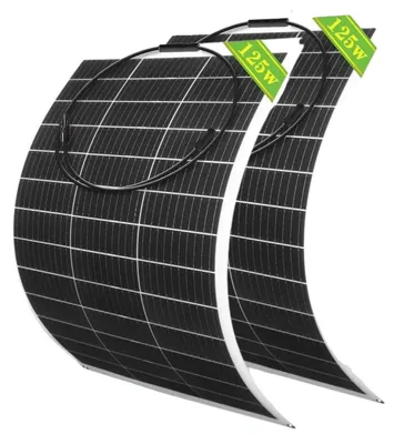 Immagine prodotto di Pannello solare flessibile, design leggero, elevata efficienza di conversione, 2 pezzi da 125 W