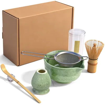 Immagine prodotto di Omgoods - Set da tè al matcha, composto da 5 elementi