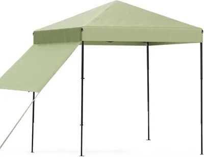 Obrázok produktu pre Skladací záhradný pavilón typu pop-up, 1,8 x 1,8 m – vodotesný a s UV ochranou – vrátane bočnej steny a prepravnej tašky, odolný proti vetru, s nastaviteľnou výškou
