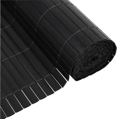 Image de Canisse PVC Double Face, 1 x 3 m, 1600 g/m², Occultant 4/5, Anti-UV, Anthracite