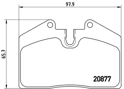 Produktbild von Brembo Bremsbelagsatz, Scheibenbremse Hinterachse P 85 094