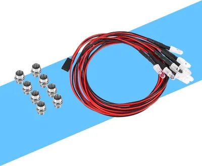 Obrázek produktu pro Světlomety RC modelů aut,zadní světla RC aut,sada 8 LED světel RC,světlomety RC aut 1/10,sada LED pro RC auta,světlo RC auta