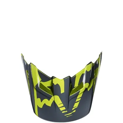 Image de Casque Fox Mx17 V1 avec visière de course [Ylw]