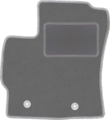 Produktbild von Fahrerfußmatte Velours graphit passend für Toyota Verso FL (2013-2019, Minivan) – mit Befestigungen – passgenau
