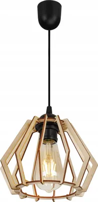 Produktbild von Moderne Led-Deckenhängelampe Aus Holz