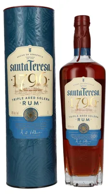 Produktbild von Santa Teresa 1796 Triple Aged Solera Rum 40% Vol. 1l in Geschenkbox