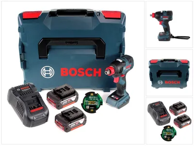 Produktbild von Bosch GDX 18 V-200 C Professional 18 V Li-Ion Akku Drehschlagschrauber Brushless in L-Boxx + 2 x 5,0 Ah Akku + Ladegerät + GCY 30-4 Bluetooth Connectivity Modul ( 0 601 9G4 200 )