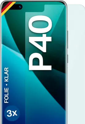 Produktbild von moex® 3x Schutzfolie kompatibel mit Huawei P40 - Displayschutzfolie dünn Folie, Klar
