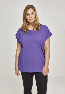 Image de Urban Classics Ladies - Chemise à épaules allongées violet - M