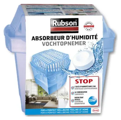 Produktbild von Rubson Classic, Absorbierer (Einheit), Feuchtigkeitsabsorbierer, 20 m², 160 mm, 165 mm, 147 mm
