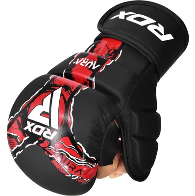 Image de RDX Sports Gants De Grappling Shooter Aura F17 Noir Avec Rouge - M