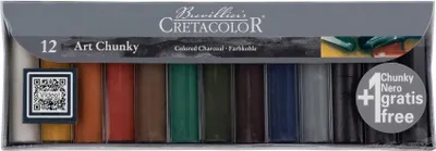 Produktbild von CRETACOLOR Kohle Set Art Chunky - hochwertige Zeichenkohle - zum Malen, Zeichnen und Skizzieren