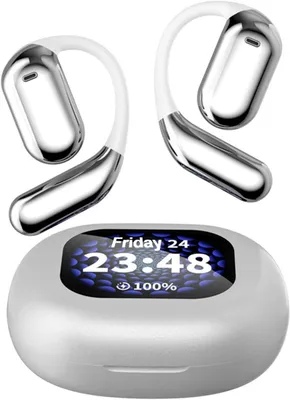 Produktbild von Open Ear Kopfhörer mit Bildschirm Earbuds Air Bone Conduction Headphones Touchscreen schnurlose drahtlose Ohrhörer Knochenschall Earphones Kopfhoerer