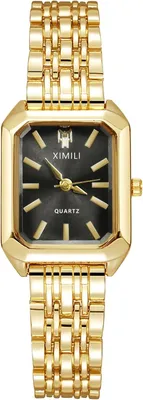 Produktbild von Damen Analog Quarzuhr mit Edelstahlarmband, Klein Schlicht Vintage Klassisch Armbanduhr, Casual Quarz