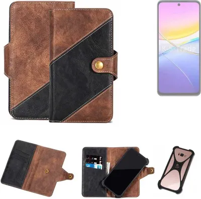 Produktbild von K-S-Trade Handyhülle Schutzhülle Bookstyle Case kompatibel mit Vivo Y37 Pro 5G Klapphülle Cover Hülle Schutztasche 1x