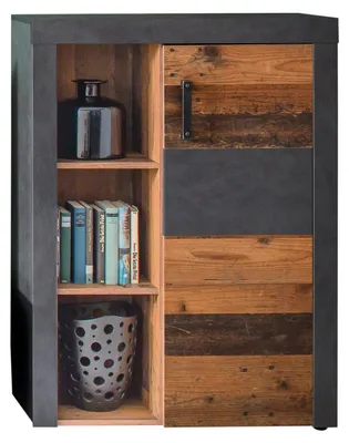 Productafbeelding van Trendteam woonaccessoires, opbergmodule Indy, grafietgrijs, Matera-houtlook NB/Matera-houtlook NB, afmetingen: 87 x 118 x 34 cm