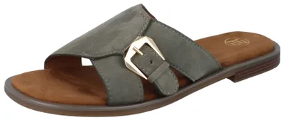 Produktbild von BAGATT Damen Pantolette grün Veloursleder - Größe: 37