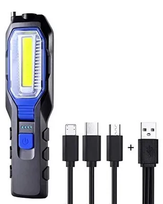 Zdjęcie produktu dla Lampa robocza LED cob warsztatowa z magnesem hakiem do warsztatu