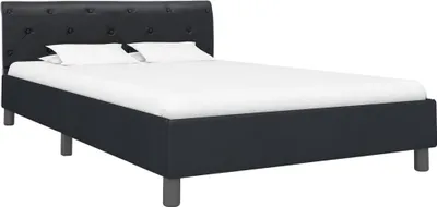 Produktbild von vidaXL Bettgestell Schwarz Kunstleder 140 × 200 cm