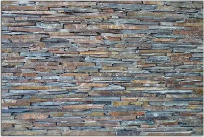 Produktbild von Wallario Outdoor-Poster für Garten oder Balkon, Motiv Natursteinmauer in grau braun, in ca. 61 x 91,50 cm