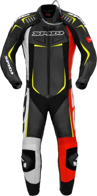 Image de Combinaison cuir moto 1 pièce Spidi Track Wind Pro, rouge/blanc/noir, 46