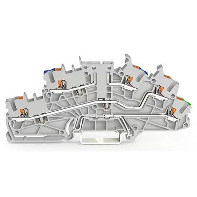 Produktbild von WAGO Installationsetagenklemme;mit Drücker;2,5 mm²;grau 2203-6640