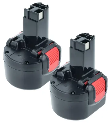 Produktbild von vhbw 2x Akku Ersatz für Bosch BAT119, BAT100, BH984, BPT1041, BAT048 für Werkzeug (3000 mAh, NiMH, 9,6 V)