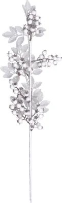 Obrázek produktu pro Nohel Garden Větvička BOBULE VÁNOCE bílá 61cm