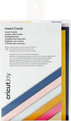 Zdjęcie produktu dla Cricut Joy Insert Cards, Standardowa kartka z życzeniami, Gratulacje, Wielobarwny, Papier, Pudełko, 12 szt.