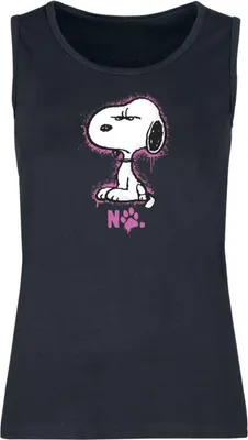 Produktbild von Peanuts Tank-Top Damen Snoopy - No schwarz XL