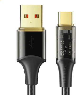 Obrázok produktu pre Kábel Mcdodo CA-2090, kábel USB na USB-C, 6A, 1,2 m, čierny
