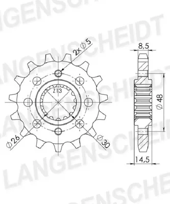 Produktbild von Ritzel Supersprox 530 - 18Z CST-339:18|feinverzahnt 26,0/30,0
