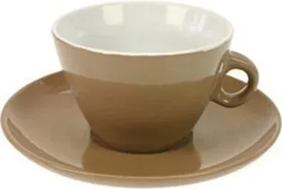 Produktbild von Becher Tasse Porzellan Kaffeebecher Teebecher cremefarbig Neu Groß 400 ml