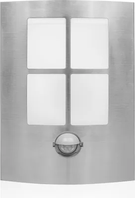 Produktbild von LED Außenwandleuchte Edelstahl IP44 5,5W 350lm warmweiß 3000K mit Bewegungsmelder
