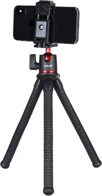 Immagine prodotto di Mini treppiede per smartphone - ideale per la fotografia - nero - plastica