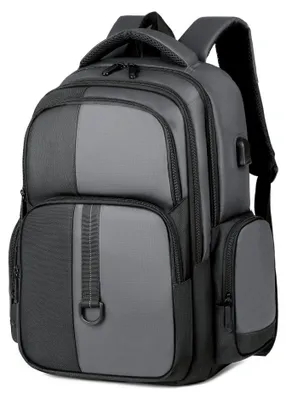 Produktbild von Großer Herren Business Rucksack, Multifunktional Laptop Tasche, Praktischer Rucksack für Pendler Geschäftsreise Reise,Grey