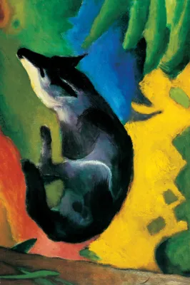 Zdjęcie produktu dla Obraz drukowany Franz Marc - Niebieski lis, 1911 (120 x 180 cm)